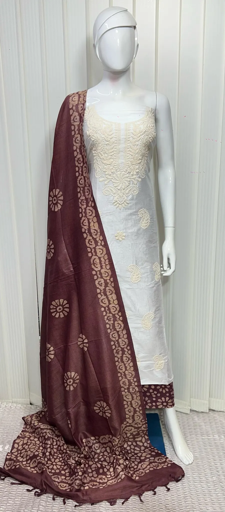 Pure Silk With Elegant Neckline Salwar Suit